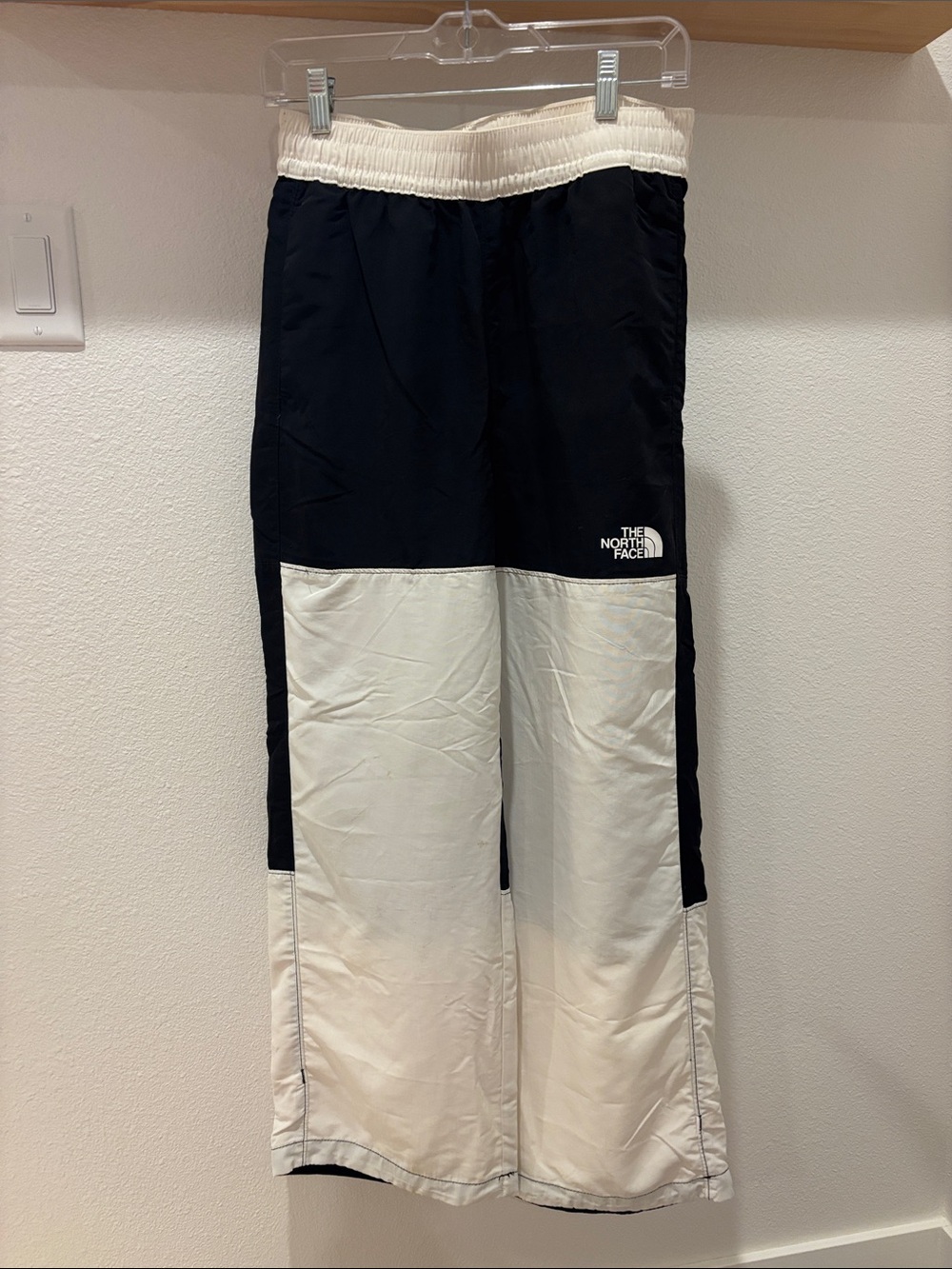 The North Face Black & White Colorblock Joggers